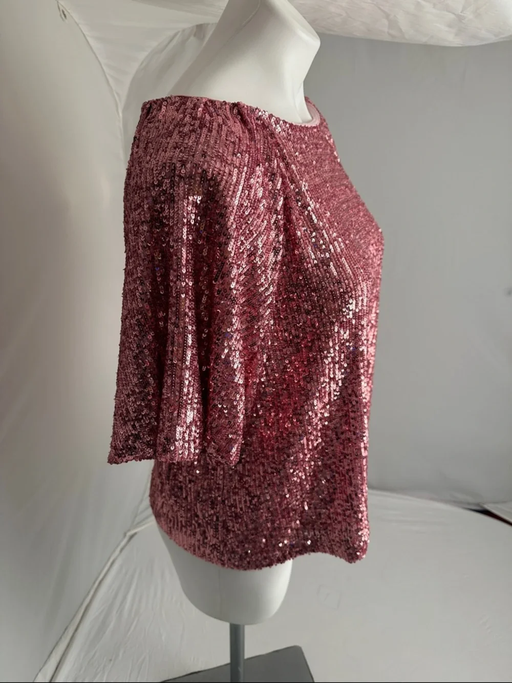 Lilly Pulitzer Cressida Conch Shell Pink Treasure sequin knit top - Picture 2 of 11